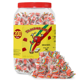 Tamborines Enchilados 200-candies container shown for parties