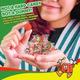 Tamborines Enchilados colorful packaging enhances candy displays