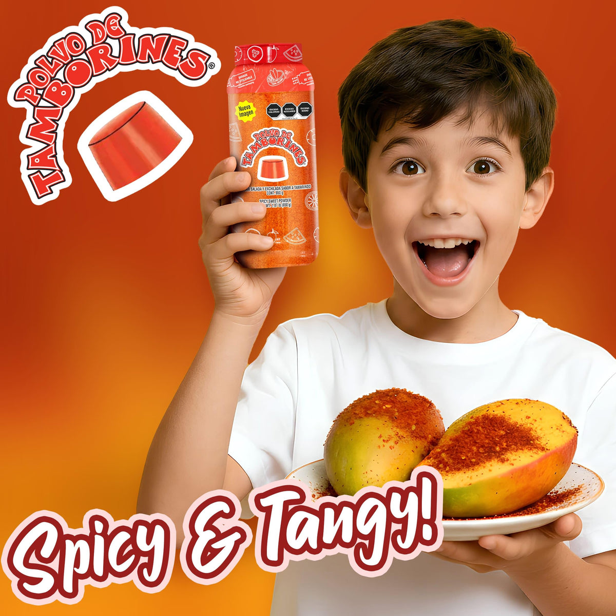 Tamborines powder sprinkled on fruit creates tangy twists