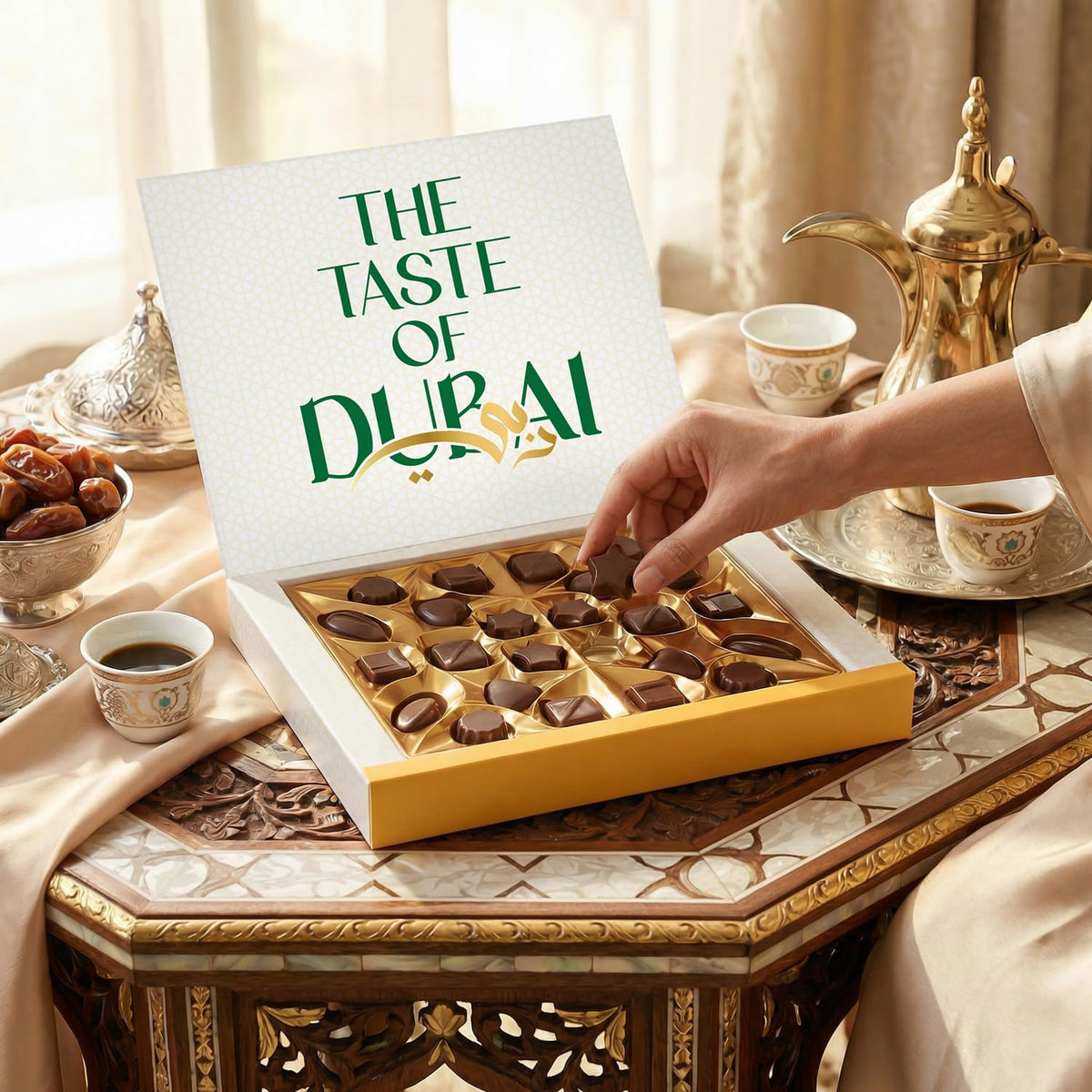 TAMMZEE dubai-luxury-chocolate showcases premium Dubai flavors for celebrations.