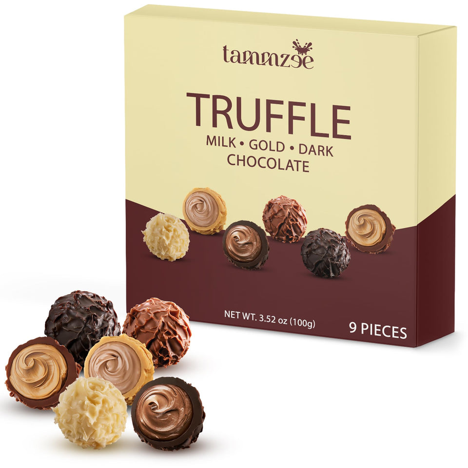 TAMMZEE Mothers Day box opened with premium truffles ready for gifting