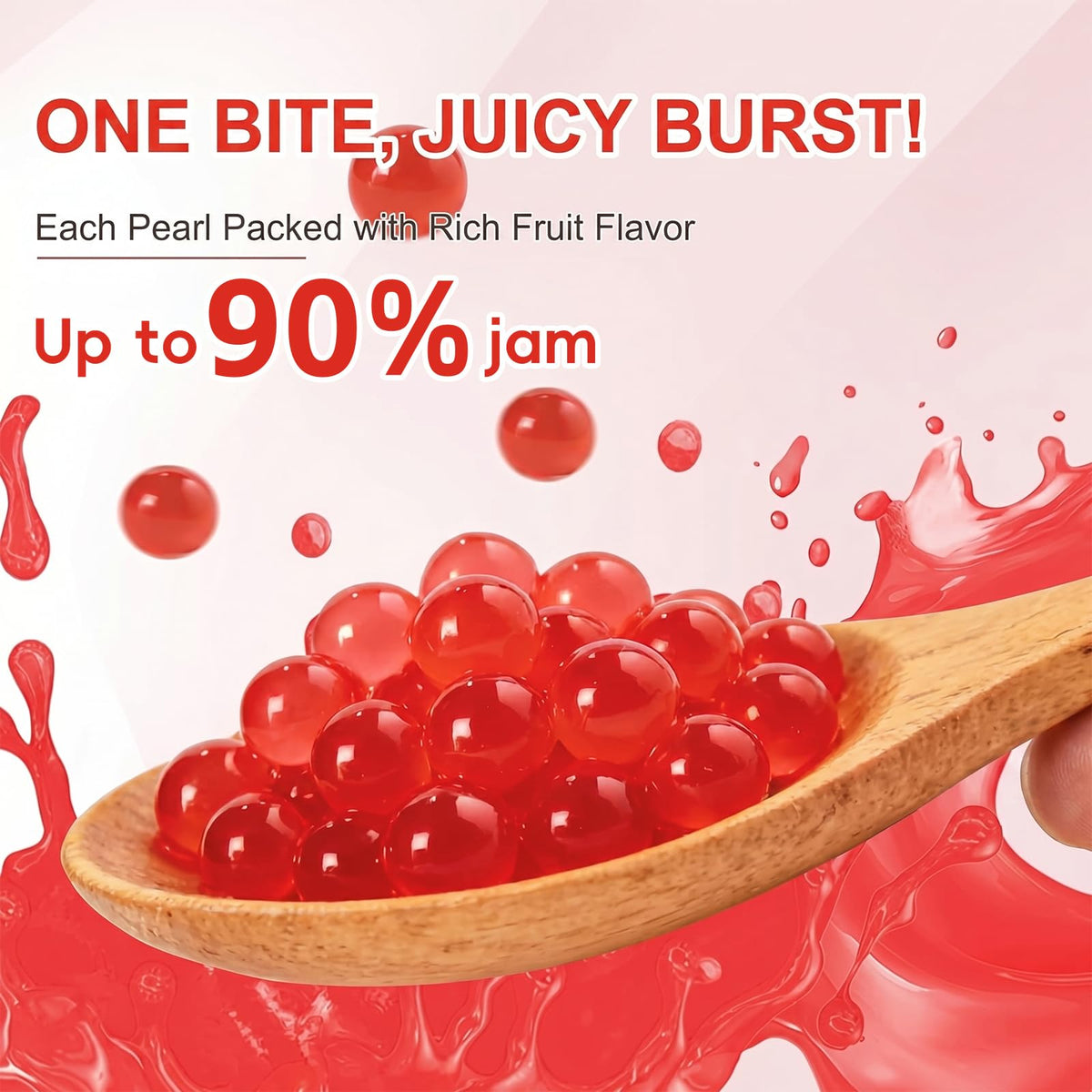 T&Tea Pearls with fruit visuals for vibrant flavor in desserts
