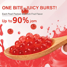 T&Tea Pearls with fruit visuals for vibrant flavor in desserts