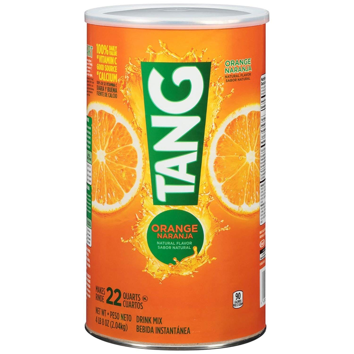 Tang Orange Drink Mix 72oz container for on-the-go hydration and vitamin C