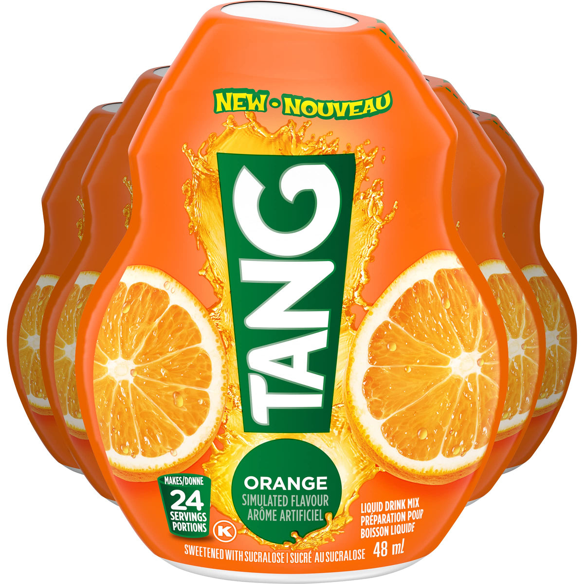 Tang Orange Liquid Drink Mix bottle for convenient on-the-go hydration.