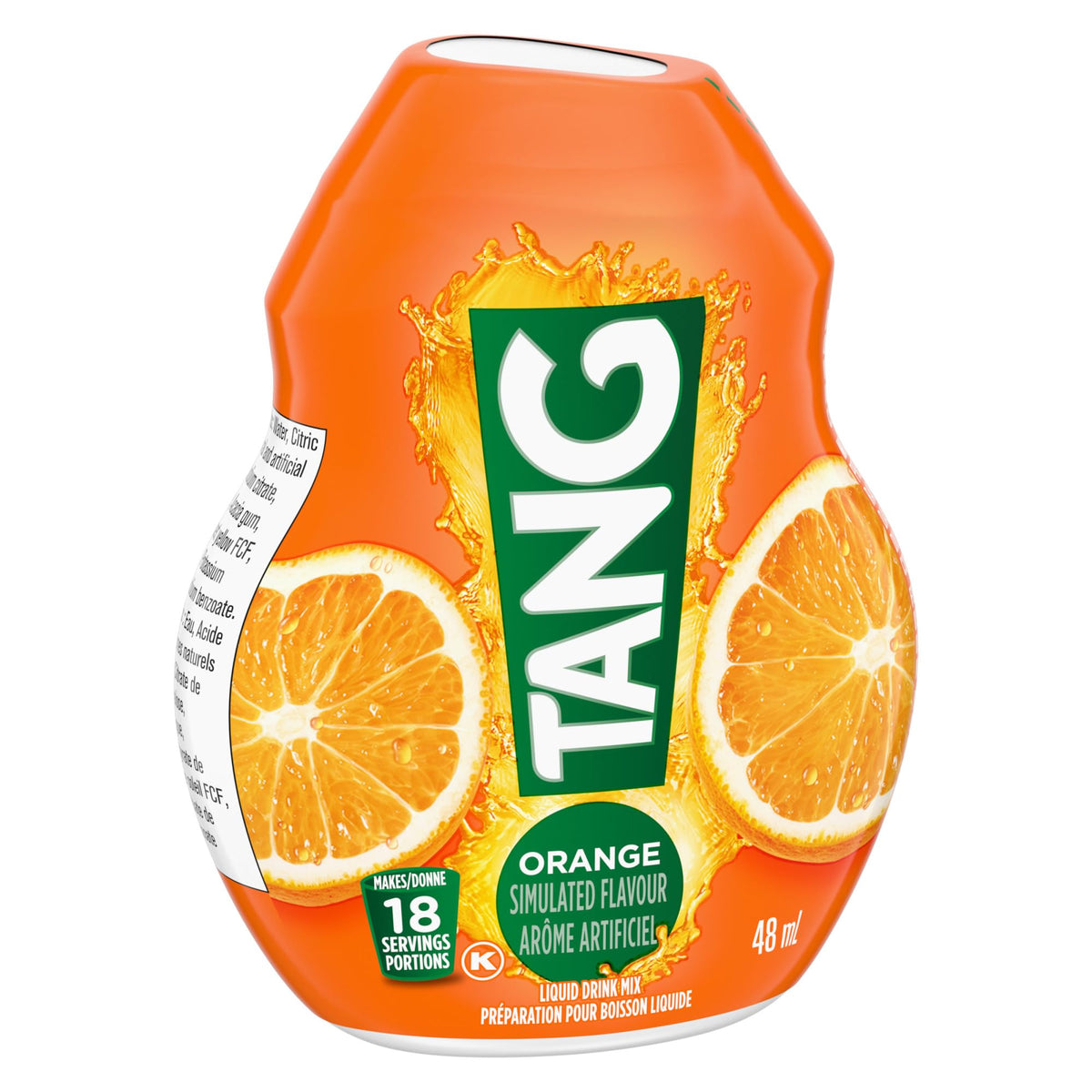 A glass of Tang Orange to enjoy a crisp, refreshing drink.