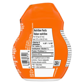 Tang Orange Liquid Drink Mix being poured to reveal refreshing flavor.