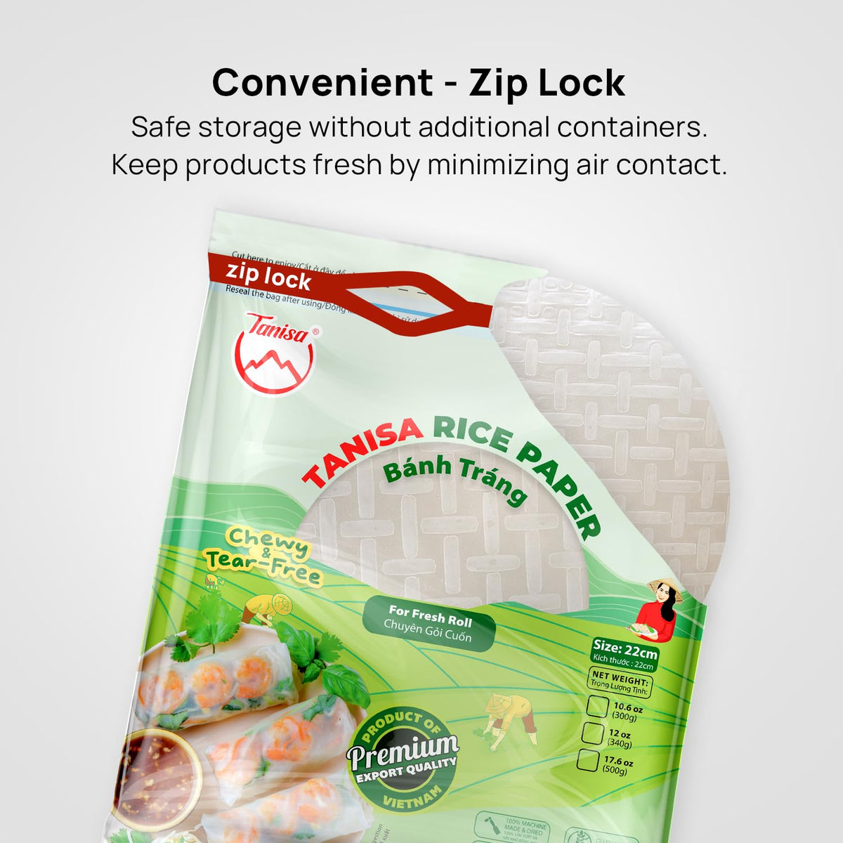 Authentic Dak Lak Vietnamese quality in every Tanisa wrapper.