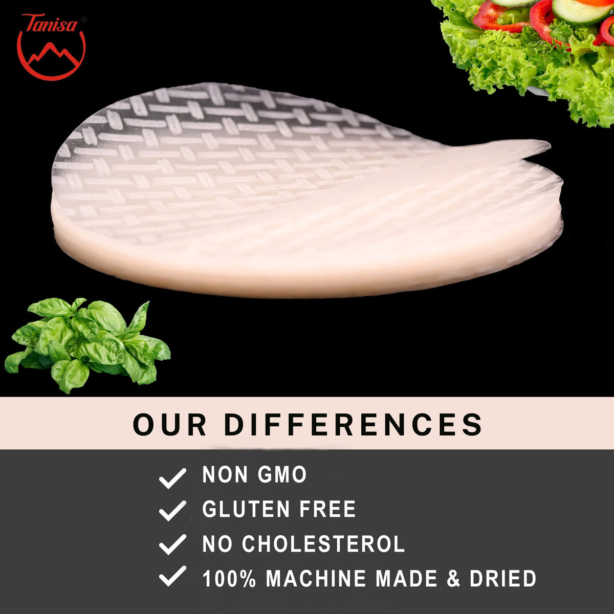 Tanisa organic three-ingredient formula for clean pantry use.