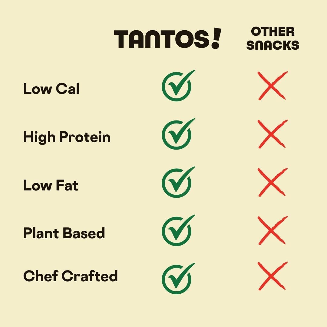 Tantos puffed pasta chips Cacio e Pepe lunchbox snack, convenient and satisfying.
