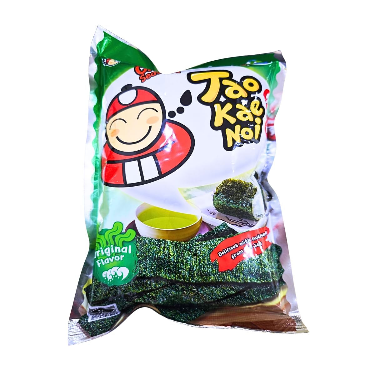 Tao Kae Noi Hi Crispy Seaweed Original bites, ideal for lunchboxes.