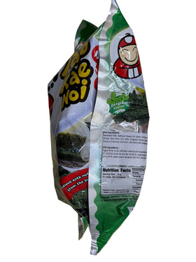 Tao Kae Noi Hi Crispy Seaweed Original individual wrappers, snack-ready convenience.