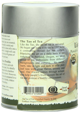 Matcha latte prepared with The Tao of Tea Liquid Jade for a creamy treat.