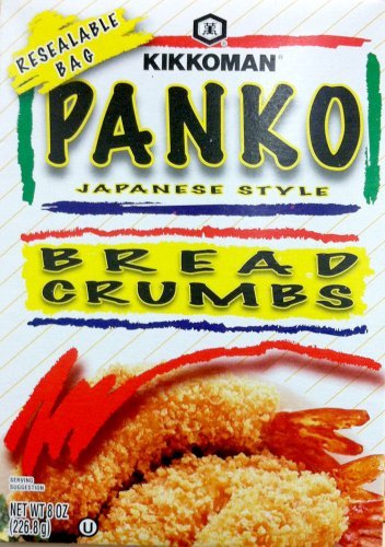 TAOindustry Kikkoman Panko Breadcrumbs Japanese Style jar provides crispy coatings for fried favorites.