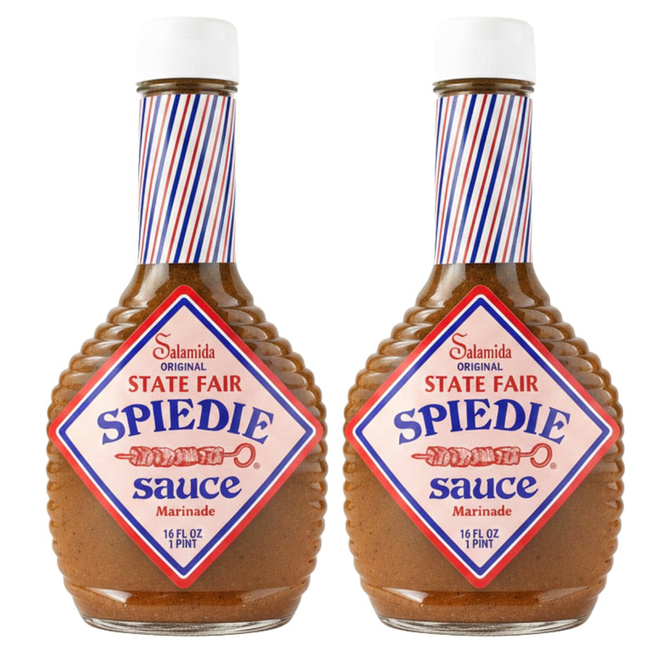 TAOindustry Salamida Spiedie Original sauce bottle for easy marinating and bold grilling flavor.