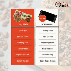 Taos Bakes bar on the go, compact packaging for easy snacking