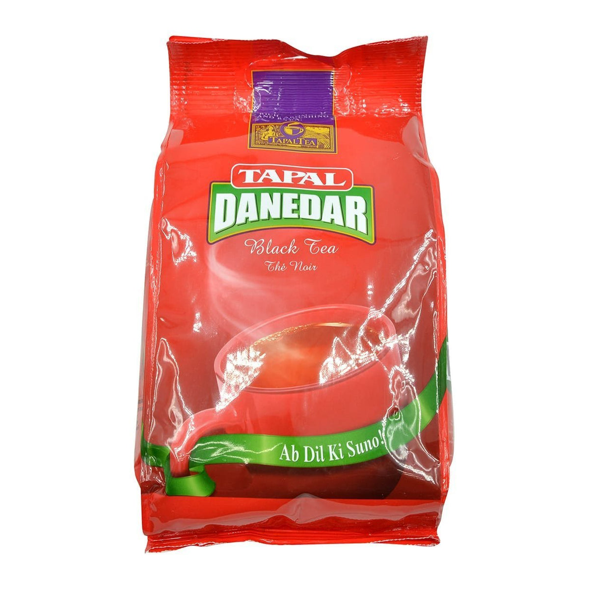 Tapal Danedar Black Tea jar close-up, rich aroma ideal for a comforting morning brew