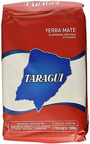Taragui Yerba Mate Regular Blend front view, highlighting natural energy support.