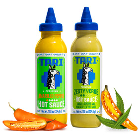TARI Amarillo bottle showing creamy heat ideal for tacos and grains