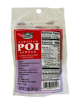 Taro Brand Hawaiian Poi Powder packaging ready for quick, traditional poi preparation.