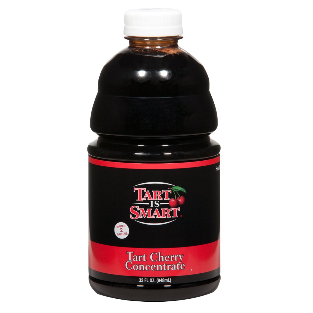Close-up of Tart is Smart label noting no added sugar and all-natural ingredients.