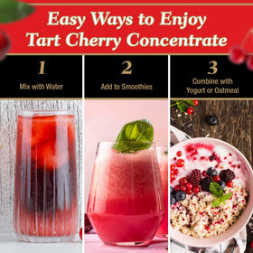 Diluting Tart is Smart concentrate with water for a lighter beverage