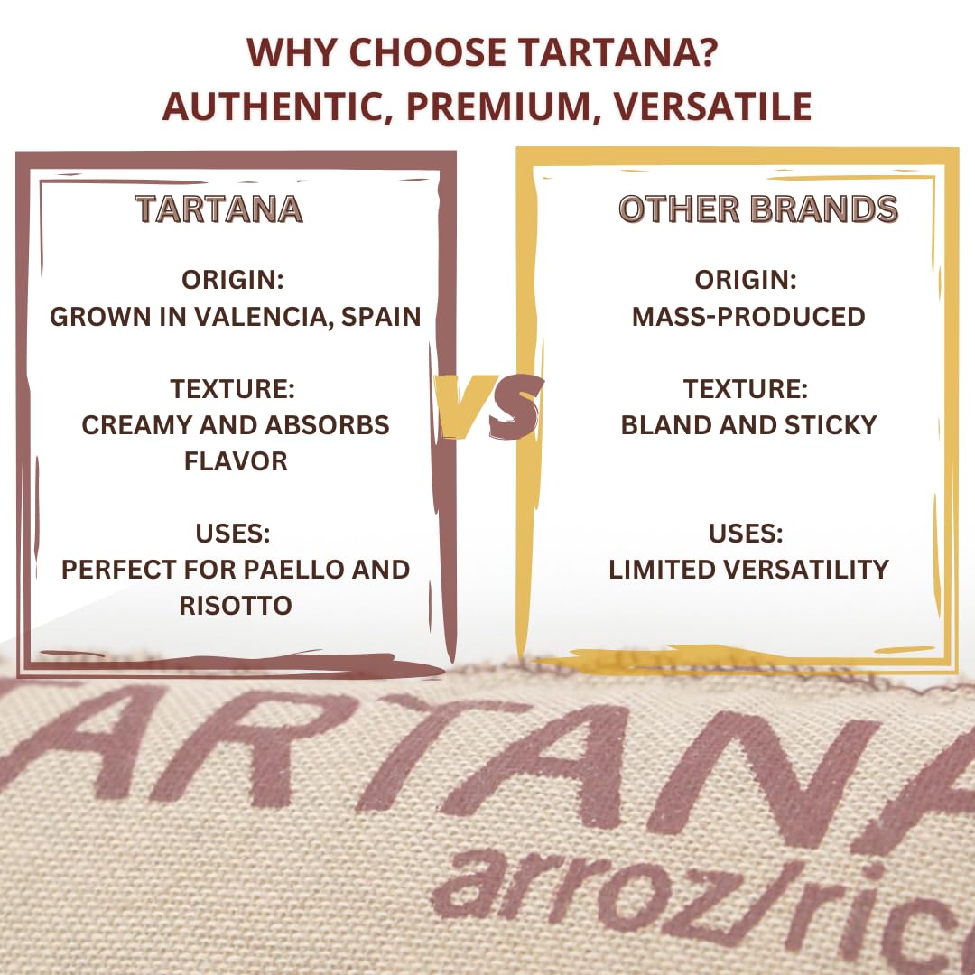 TARTANA Bomba Rice oven-bake ideal for oven-baked rice dishes.