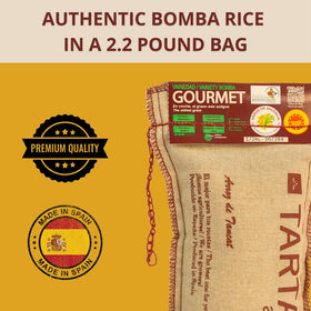 TARTANA Valencia-origin Bomba Rice authentic Valencia origin for dishes.