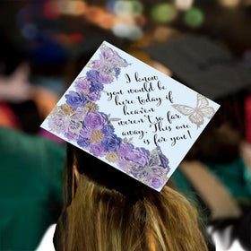 Tassel Toppers adhesive included for easy, clean cap attachment