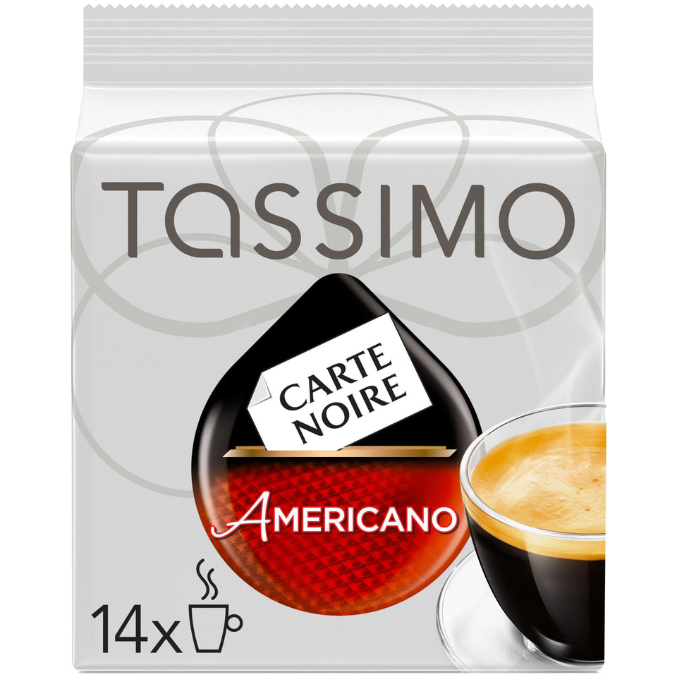 Tassimo Carte Noire Americano coffee disc for quick single-serve brewing.