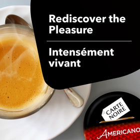 Carte Noire Americano crema-closeup shows cafe-style crema.