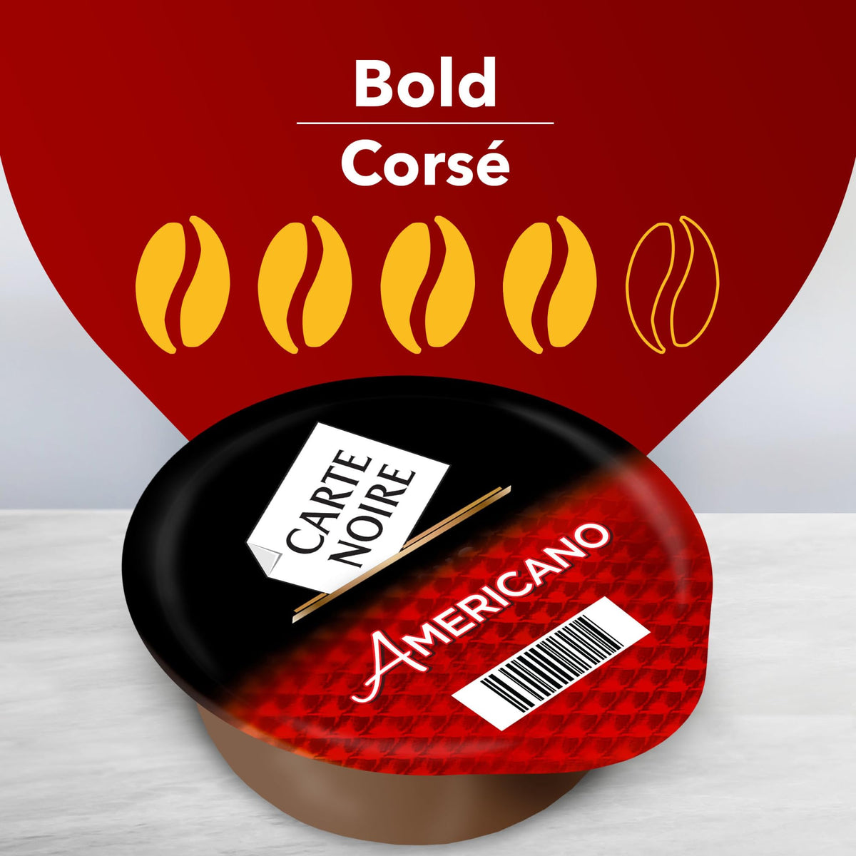 Pack of 14 Carte Noire Americano discs for easy refills.