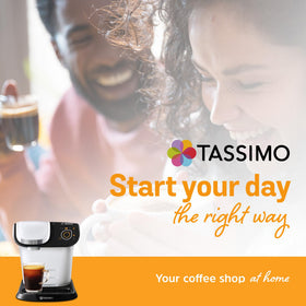 Kitchen setup featuring Tassimo Costa Americano for quick cafe-style mornings