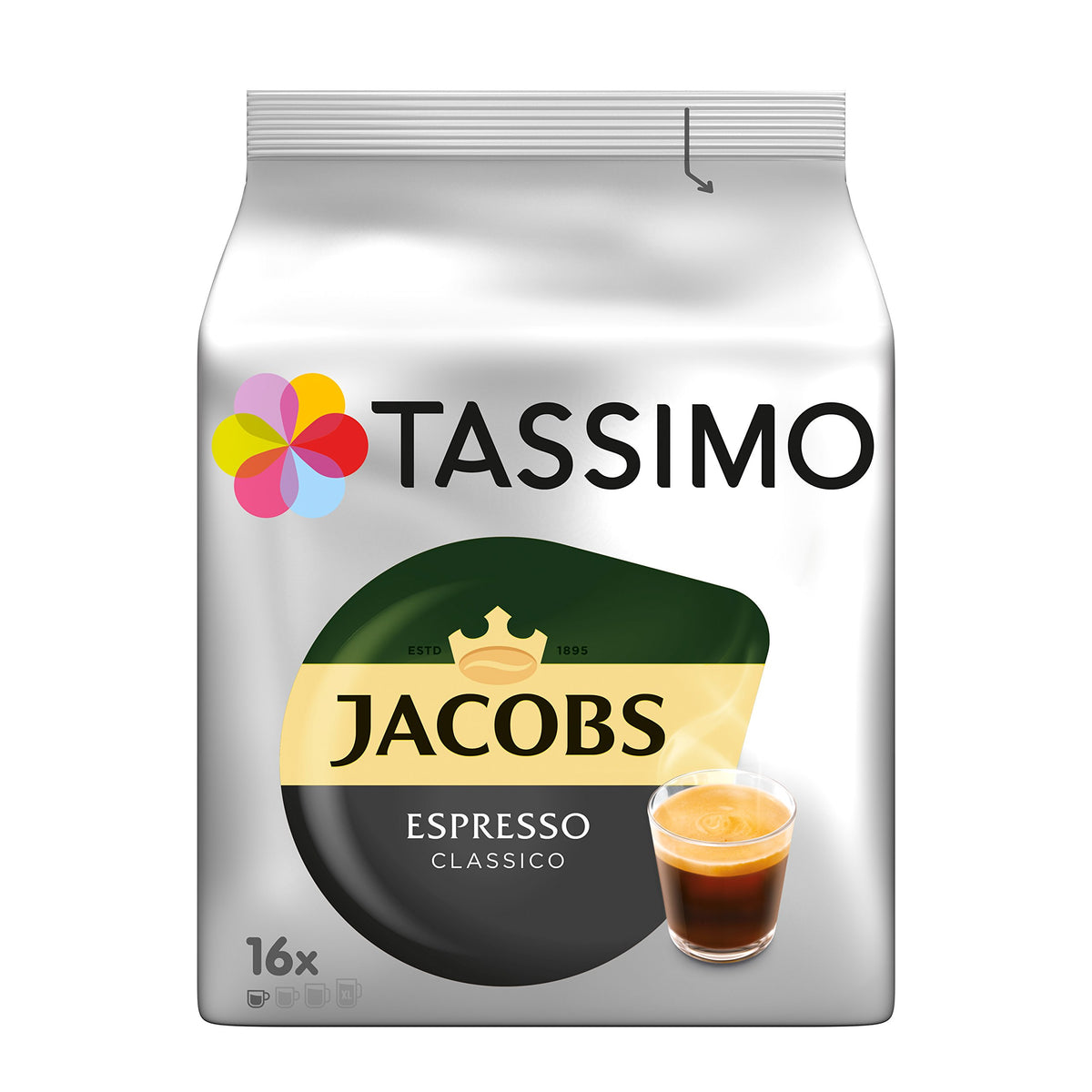 Beans closeup of Tassimo Jacobs Espresso roast
