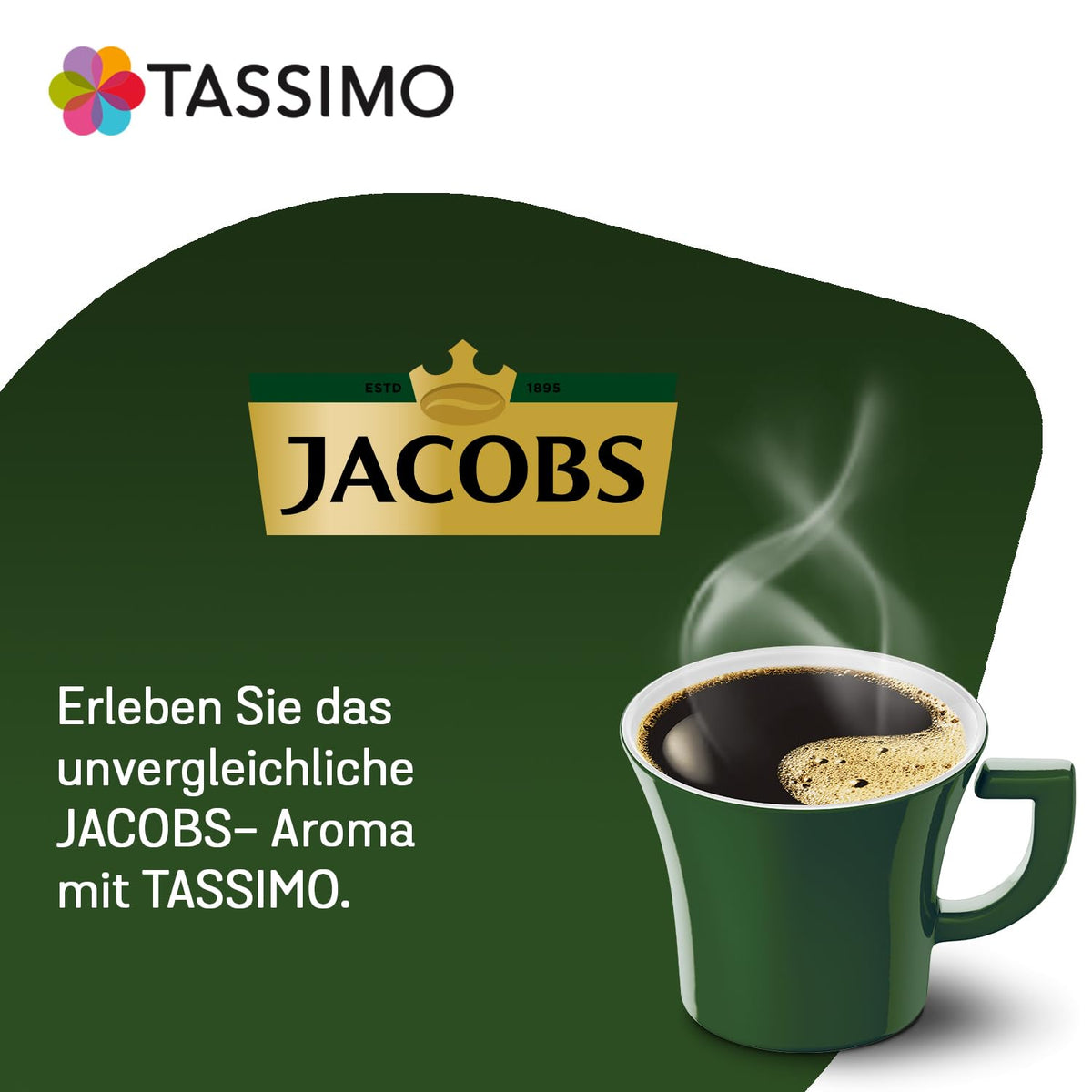Closeup of Tassimo Jacobs Espresso capsules showing uniform grounds
