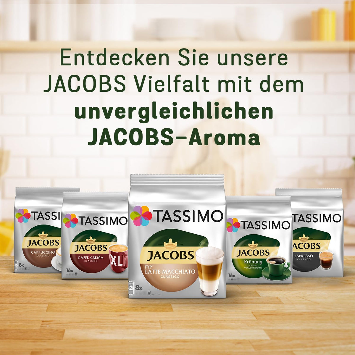 Tassimo machine dispensing Jacobs Espresso crema