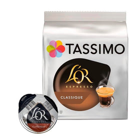 Tassimo L'Or Espresso Classic pods pack ready for a quick premium brew