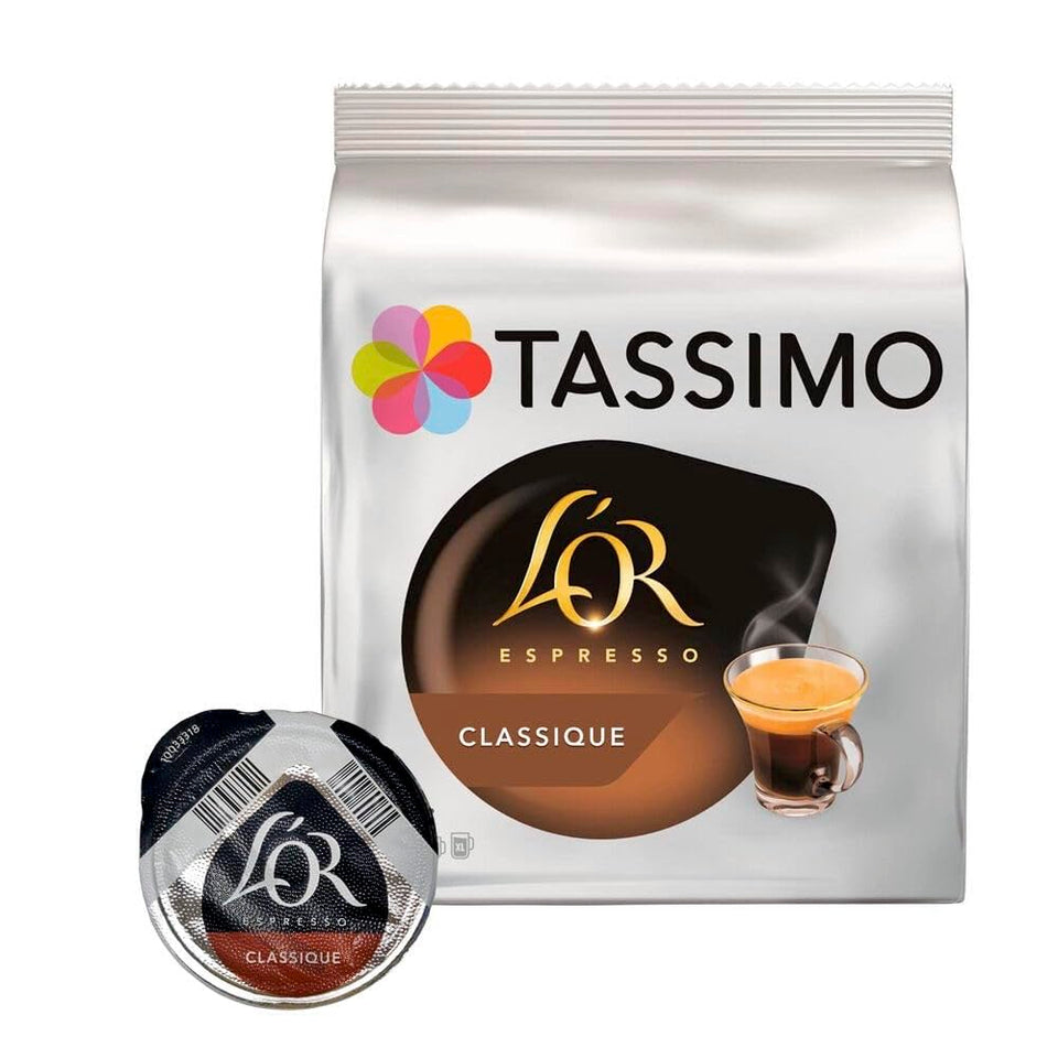 Tassimo L'Or Espresso Classic pods pack ready for a quick premium brew