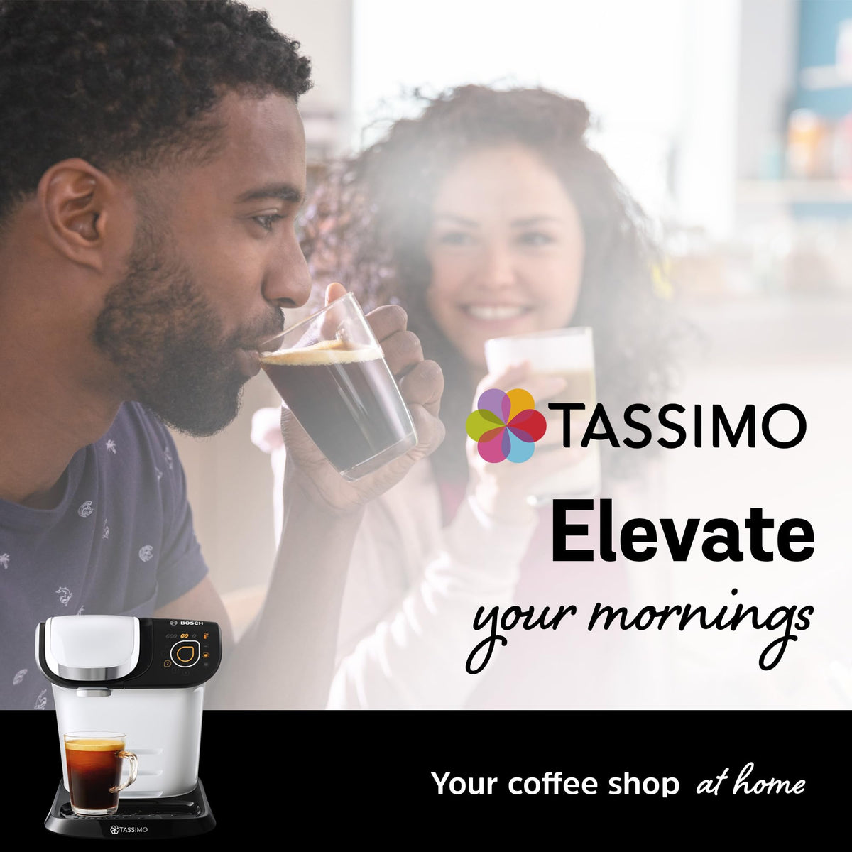 Steaming cup of Tassimo L'Or XL Classique coffee for a bold morning ritual.
