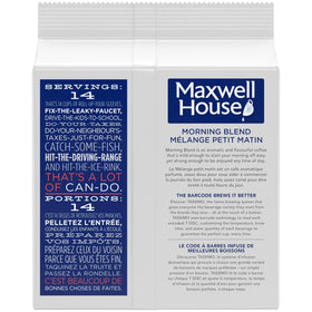 Morning aroma highlighted by Maxwell House Morning Blend steam and scent