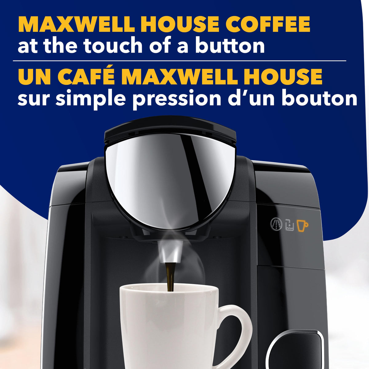 Spine view of the Maxwell House Morning Blend T-Discs box for compact storage