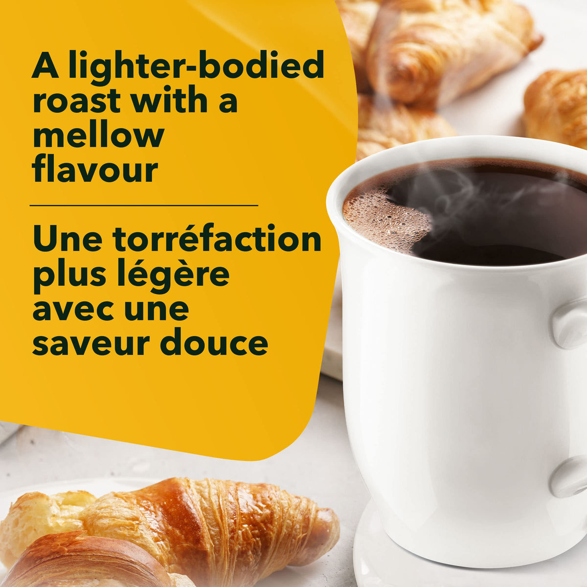 Tassimo Nabob Breakfast Blend with pastries, a coffee pairing idea.