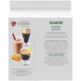 Tassimo Nabob Breakfast Blend travel mug ready for on-the-go.