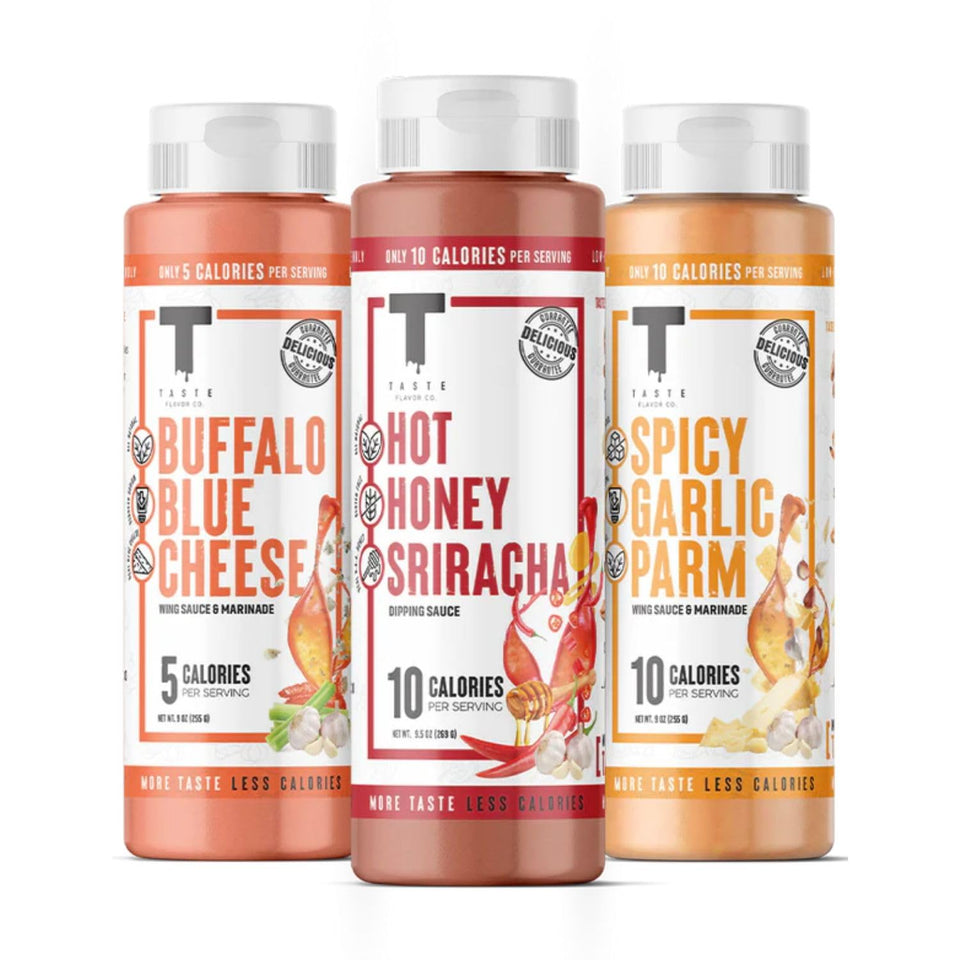 Taste Flavor Co. grilling-dipping-sauce-3pack-variety for low-calorie flavor on meals