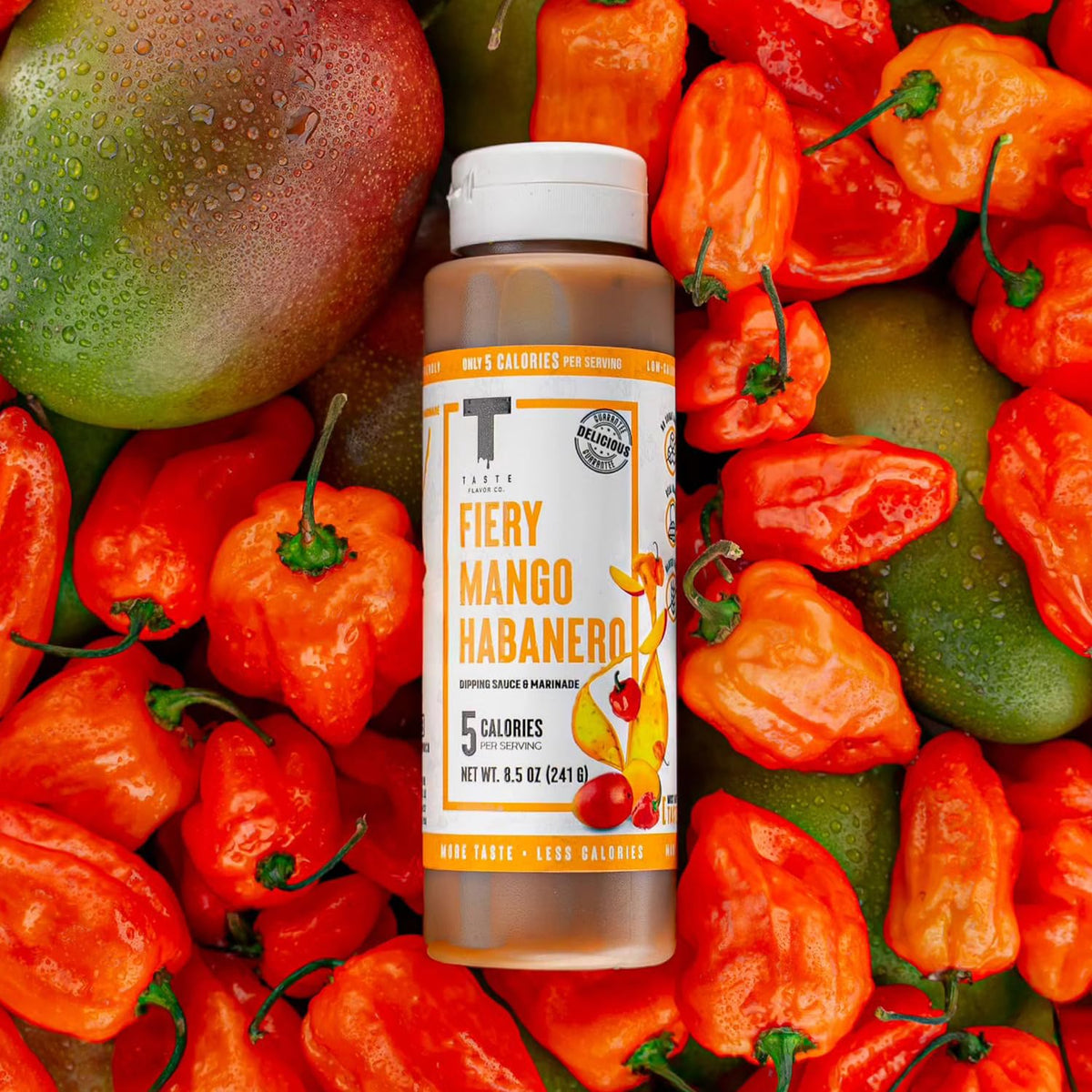 Taste Flavor Co. packaging showcases ready-to-use sauce for meal prep.