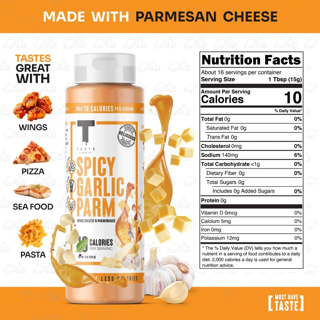 Taste Flavor Co. sauce-pour-bottle-closeup highlights rich, authentic flavor without added oils