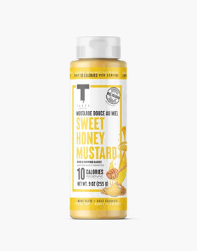 Taste Flavor Co. Sweet Honey Mustard bottle ready to glaze wings, keto-friendly and low-calorie.