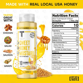 Taste Flavor Co. Sweet Honey Mustard dipping sauce shows versatile dipping options for snacks.
