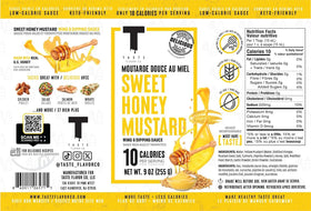 Taste Flavor Co. wings tossed in Sweet Honey Mustard, bold flavor with fewer calories.