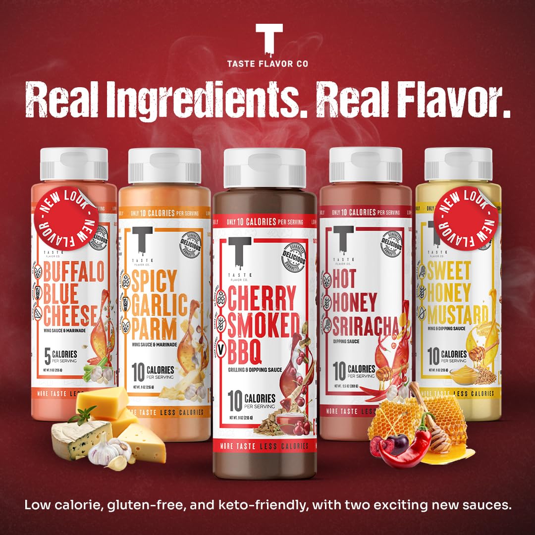 Taste Flavor Co. three-pack display highlights convenient, budget-friendly choice for households.